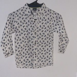 Little Rebels long sleeve button down shirt (size: 6)